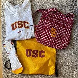 USC Trojans gift bag of brand new items